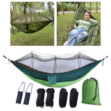 Maxbell Portable Outdoor Camping Net Nylon Hammock Hanging Bed Sleeping dark green