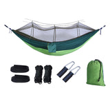 Maxbell Portable Outdoor Camping Net Nylon Hammock Hanging Bed Sleeping dark green