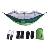 Maxbell Portable Outdoor Camping Net Nylon Hammock Hanging Bed Sleeping dark green