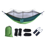 Maxbell Portable Outdoor Camping Net Nylon Hammock Hanging Bed Sleeping dark green