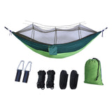 Maxbell Portable Outdoor Camping Net Nylon Hammock Hanging Bed Sleeping dark green