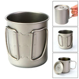 Maxbell Titanium Water Cup Tableware Camping Tea Coffee Mug for Backpacking 300ML
