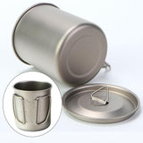 Maxbell Titanium Water Cup Tableware Camping Tea Coffee Mug for Backpacking 300ML