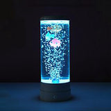 Maxbell Fantasy Electric Fish Lava Lamp Bubble Clownfish Decor Night Light White