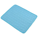 Maxbell Dog Self Cooling Mat Summer Washable Mattress for Heat Relief Blue