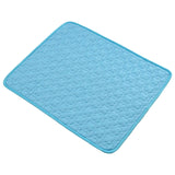 Maxbell Dog Self Cooling Mat Summer Washable Mattress for Heat Relief Blue
