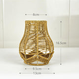 Maxbell Pendant Lamp Shade Rattan Decoration Ceiling Light Shade for Restaurant C