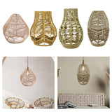 Maxbell Pendant Lamp Shade Rattan Decoration Ceiling Light Shade for Restaurant A