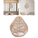 Maxbell Pendant Lamp Shade Rattan Decoration Ceiling Light Shade for Restaurant A