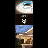 Maxbell COB LED Strip Light High Density Flexible Light Bar for Indoor Decor 4000K