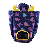 Maxbell Rabbit Hay Feeder Feeding Bag Hanging Pouch Waterproof for Cage Blue