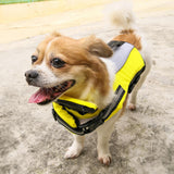 Maxbell Pet Life Jacket Preserver Lifesaver Dog Vest Shark for Swimming Pool Puppy L