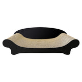 Maxbell Cat Scratcher Sofa Couch Corrugated Cardboard Lounge for Cats and Kittens Black