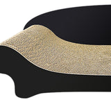 Maxbell Cat Scratcher Sofa Couch Corrugated Cardboard Lounge for Cats and Kittens Black