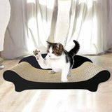 Maxbell Cat Scratcher Sofa Couch Corrugated Cardboard Lounge for Cats and Kittens Black