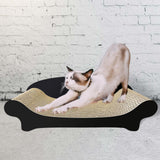 Maxbell Cat Scratcher Sofa Couch Corrugated Cardboard Lounge for Cats and Kittens Black