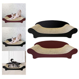 Maxbell Cat Scratcher Sofa Couch Corrugated Cardboard Lounge for Cats and Kittens Black