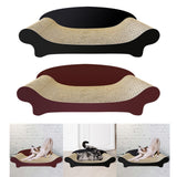 Maxbell Cat Scratcher Sofa Couch Corrugated Cardboard Lounge for Cats and Kittens Black