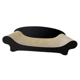 Maxbell Cat Scratcher Sofa Couch Corrugated Cardboard Lounge for Cats and Kittens Black