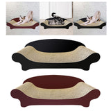 Maxbell Cat Scratcher Sofa Couch Corrugated Cardboard Lounge for Cats and Kittens Black