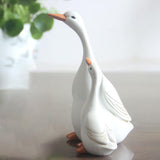 Maxbell Resin Statue Sculpture Mother & Baby Duck Home Desktop Decoration Gift