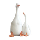 Maxbell Resin Statue Sculpture Mother & Baby Duck Home Desktop Decoration Gift