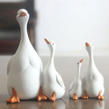 Maxbell Resin Statue Sculpture Mother & Baby Duck Home Desktop Decoration Gift