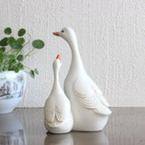 Maxbell Resin Statue Sculpture Mother & Baby Duck Home Desktop Decoration Gift