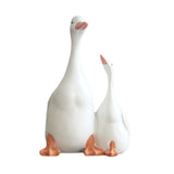 Maxbell Resin Statue Sculpture Mother & Baby Duck Home Desktop Decoration Gift