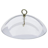 Maxbell Hanging Bird Feeder Protective Cover 10 inch Mealworm Feeders Cover Baffle Transparent