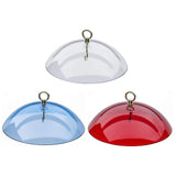 Maxbell Hanging Bird Feeder Protective Cover 10 inch Mealworm Feeders Cover Baffle Transparent