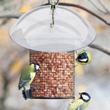 Maxbell Hanging Bird Feeder Protective Cover 10 inch Mealworm Feeders Cover Baffle Transparent
