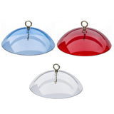 Maxbell Hanging Bird Feeder Protective Cover 10 inch Mealworm Feeders Cover Baffle Transparent