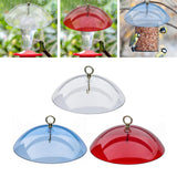 Maxbell Hanging Bird Feeder Protective Cover 10 inch Mealworm Feeders Cover Baffle Transparent