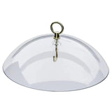 Maxbell Hanging Bird Feeder Protective Cover 10 inch Mealworm Feeders Cover Baffle Transparent