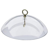 Maxbell Hanging Bird Feeder Protective Cover 10 inch Mealworm Feeders Cover Baffle Transparent