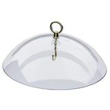 Maxbell Hanging Bird Feeder Protective Cover 10 inch Mealworm Feeders Cover Baffle Transparent