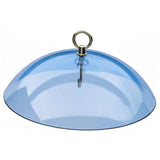 Maxbell Hanging Bird Feeder Protective Cover 10 inch Mealworm Feeders Cover Baffle Blue