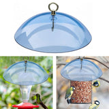 Maxbell Hanging Bird Feeder Protective Cover 10 inch Mealworm Feeders Cover Baffle Blue