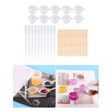 Maxbell Resin Casting Tool Starter Glue Tools Set Mixing Cup DIY Accessories 30Pcs