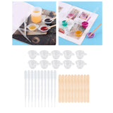 Maxbell Resin Casting Tool Starter Glue Tools Set Mixing Cup DIY Accessories 30Pcs