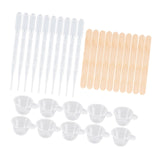 Maxbell Resin Casting Tool Starter Glue Tools Set Mixing Cup DIY Accessories 30Pcs