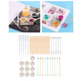 Maxbell Resin Casting Tool Starter Glue Tools Set Mixing Cup DIY Accessories 40Pcs