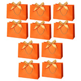 Maxbell 10x Party Gift Bag Resuable Thicken Paper for Celebrations Party Baby Shower Orange XS