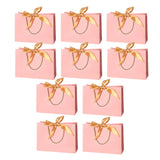 Maxbell 10x Party Gift Bag Resuable Thicken Paper for Celebrations Party Baby Shower PInk M