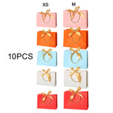 Maxbell 10x Party Gift Bag Resuable Thicken Paper for Celebrations Party Baby Shower Pink XS