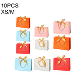 Maxbell 10x Party Gift Bag Resuable Thicken Paper for Celebrations Party Baby Shower Pink XS