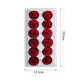 Maxbell 12Pcs Dried Rose Flower Head Crafts Centerpieces for Garland Decoration