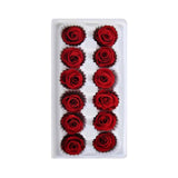 Maxbell 12Pcs Dried Rose Flower Head Crafts Centerpieces for Garland Decoration