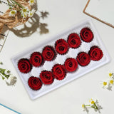 Maxbell 12Pcs Dried Rose Flower Head Crafts Centerpieces for Garland Decoration